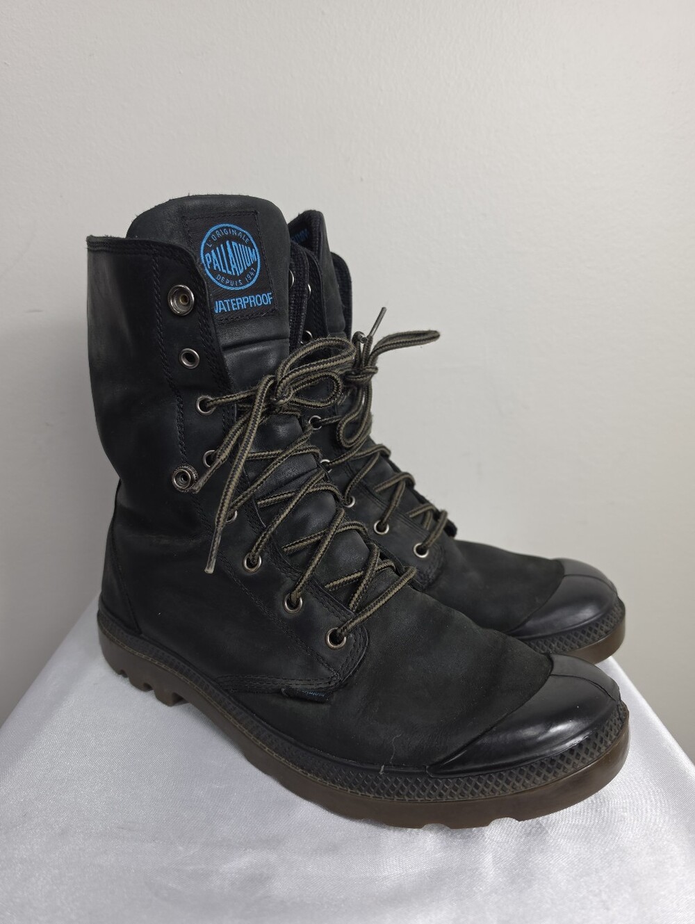 Palladium Men's Waterproof Black Combat Boots